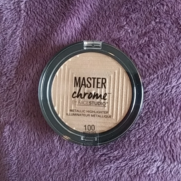 *NWT* Maybelline Master Chrome Metallic Highlighter Powder in Molten Gold - Picture 3 of 5